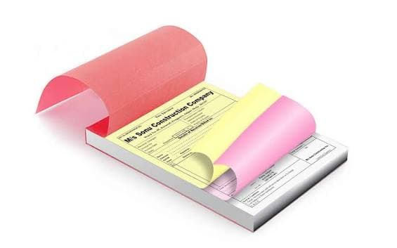 Customized Tax Invoice & Cash Bill Book A5 Size | Pack of 4 Books | 100 Original + 100 Duplicate Pages Each | Personalized with Company Name, Address, GSTIN & Contact Details | Business Billing Book