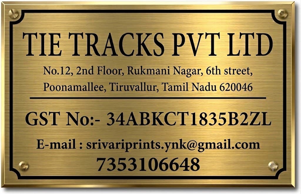 GST Name Board | Company Name Plate With GST | Personalized Customized Name Board | Office Shop Restaurant Hotel Business Name Plate With GST No Size 24 x 18 In