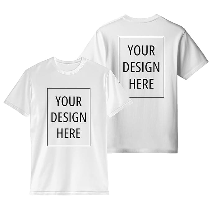 Peppyzone Customised T Shirt for Men & Women | Cotton Unisex Personalised Photo & Text Printed Customized Tshirt | Custom Printing T-Shirt with Name, Logo, & Design
