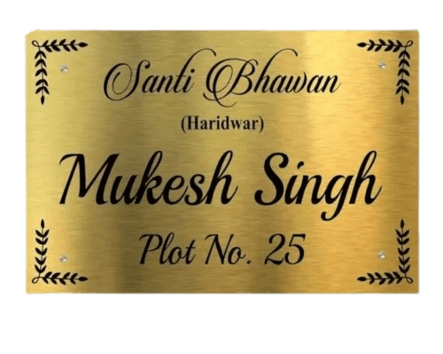 Brass name plates